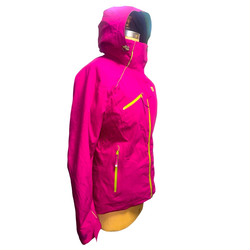 Salomon Clima Pro Storm Ski Snow Winter Vented Recco Removable Hood Jacket Coat